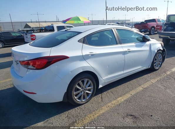 5NPDH4AE3GH658078 2016 HYUNDAI ELANTRA White Trasero derecho