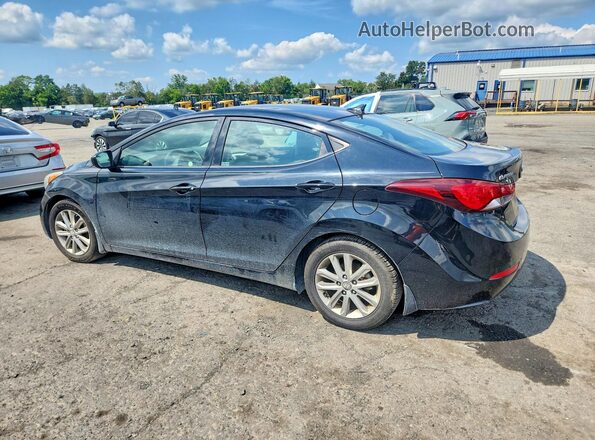 5NPDH4AE3GH662325 2016 HYUNDAI ELANTRA Black Հետևի ձախ