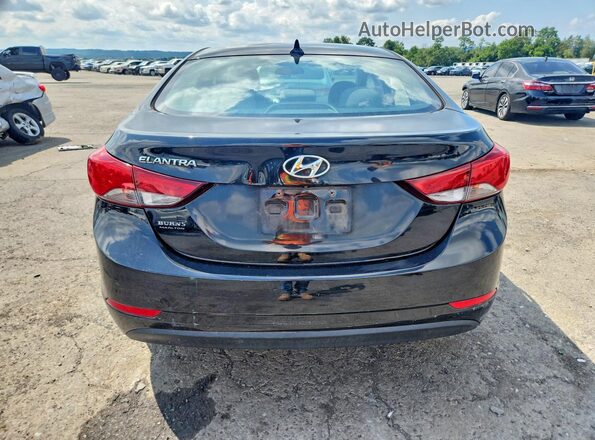 5NPDH4AE3GH662325 2016 HYUNDAI ELANTRA Black Հետևի տեսք