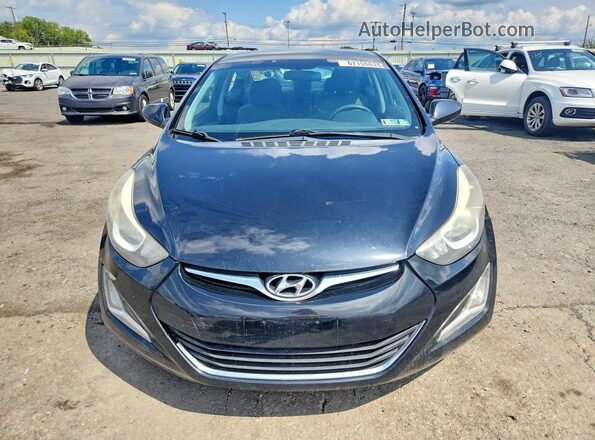 5NPDH4AE3GH662325 2016 HYUNDAI ELANTRA Black Դիմացի տեսք