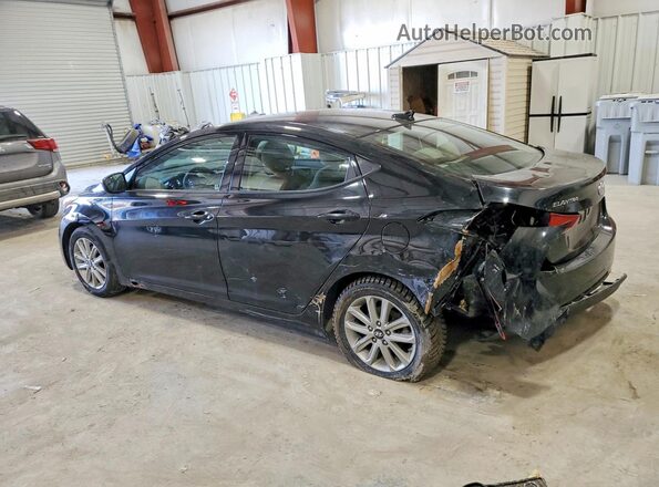 5NPDH4AE3GH670845 2016 HYUNDAI ELANTRA Black Rear left
