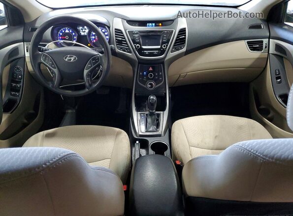 5NPDH4AE3GH670845 2016 HYUNDAI ELANTRA Black Dashboard view