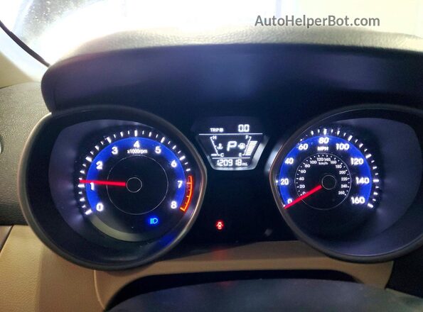 5NPDH4AE3GH670845 2016 HYUNDAI ELANTRA Black Instrument cluster view