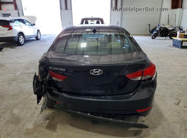 5NPDH4AE3GH670845 2016 HYUNDAI ELANTRA Black Rear view