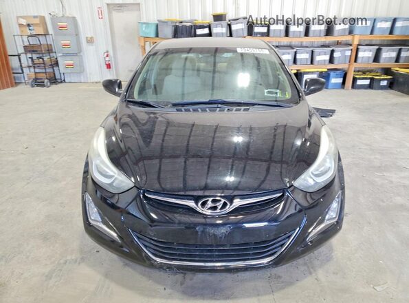 5NPDH4AE3GH670845 2016 HYUNDAI ELANTRA Black Front view