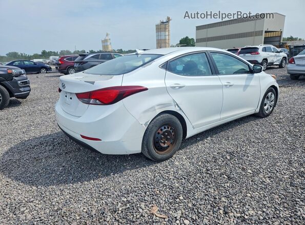 5NPDH4AE3GH701544 2016 HYUNDAI ELANTRA White Rear right