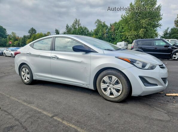 5NPDH4AE3GH701950 2016 HYUNDAI ELANTRA Silver Przód prawy