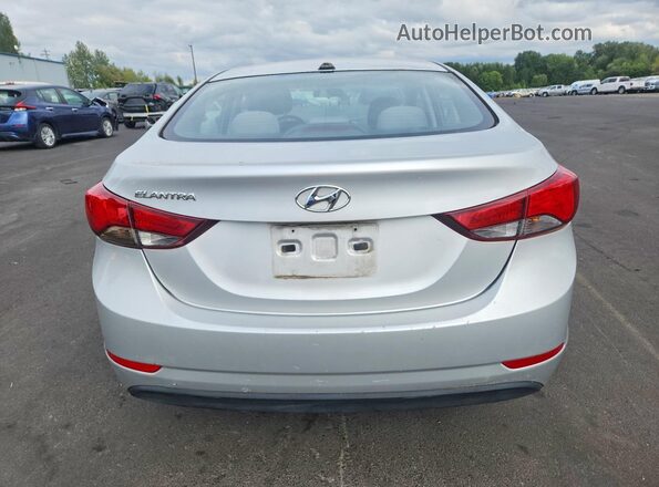 5NPDH4AE3GH701950 2016 HYUNDAI ELANTRA Silver Widok z tyłu