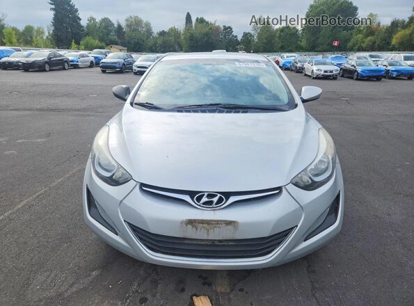 5NPDH4AE3GH701950 2016 HYUNDAI ELANTRA Silver Widok z przodu