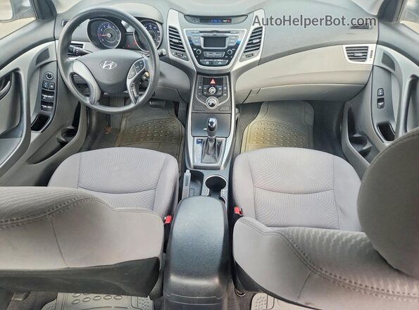 5NPDH4AE3GH701950 2016 HYUNDAI ELANTRA Silver Widok deski rozdzielczej