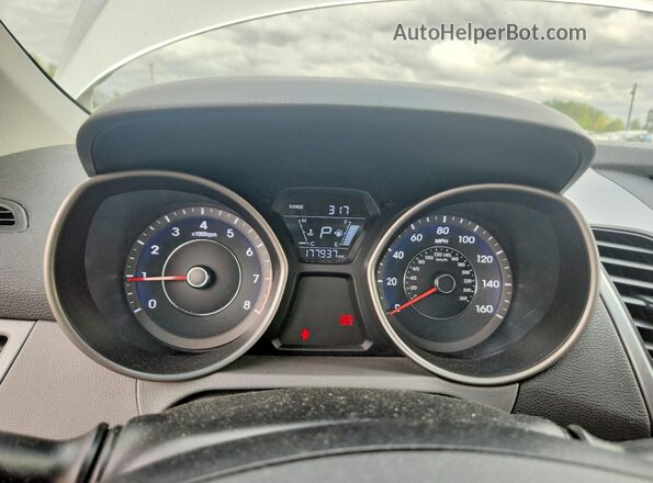5NPDH4AE3GH701950 2016 HYUNDAI ELANTRA Silver Widok zestawu wskaźników