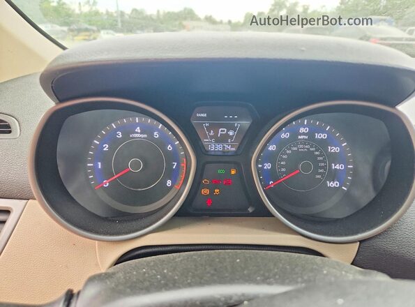 5NPDH4AE3GH737265 2016 HYUNDAI ELANTRA Gray Սարքավորումների վահանակի տեսք