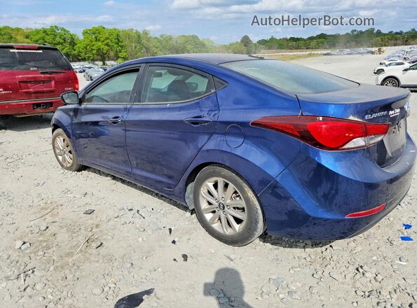 5NPDH4AE3GH743874 2016 HYUNDAI ELANTRA Blue უკანა მარცხენა