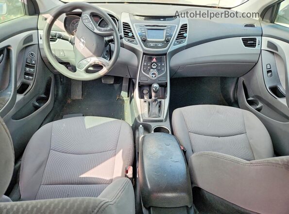 5NPDH4AE3GH743874 2016 HYUNDAI ELANTRA Blue წინა პანელის ხედი