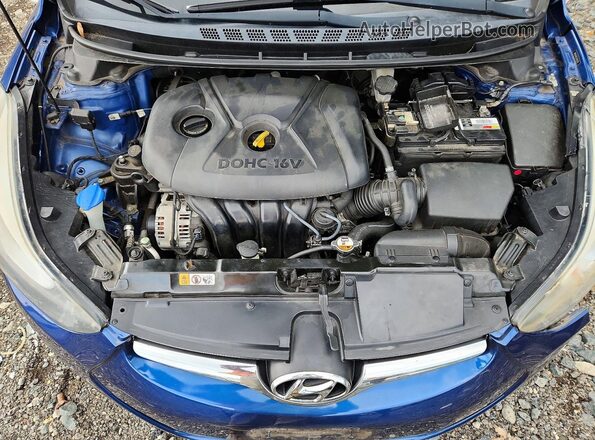 5NPDH4AE3GH783341 2016 HYUNDAI ELANTRA Blue უკანა სალონის ხედი