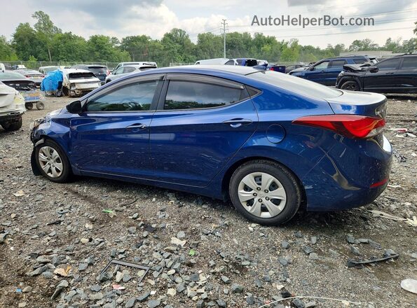 5NPDH4AE3GH783341 2016 HYUNDAI ELANTRA Blue უკანა მარცხენა