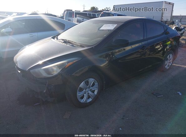 5NPDH4AE3GH788832 2016 HYUNDAI ELANTRA Черный Передняя левая четверть
