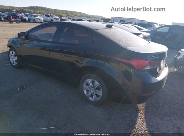 5NPDH4AE3GH788832 2016 HYUNDAI ELANTRA Черный Задняя левая четверть