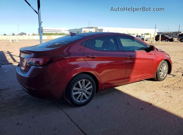 5NPDH4AE4GH716571 2016 HYUNDAI ELANTRA Red Tył prawy