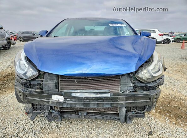5NPDH4AE4GH740482 2016 HYUNDAI ELANTRA Blue Դիմացի տեսք