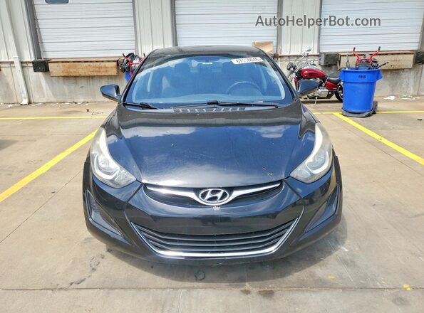 5NPDH4AE4GH793621 2016 HYUNDAI ELANTRA Black Դիմացի տեսք