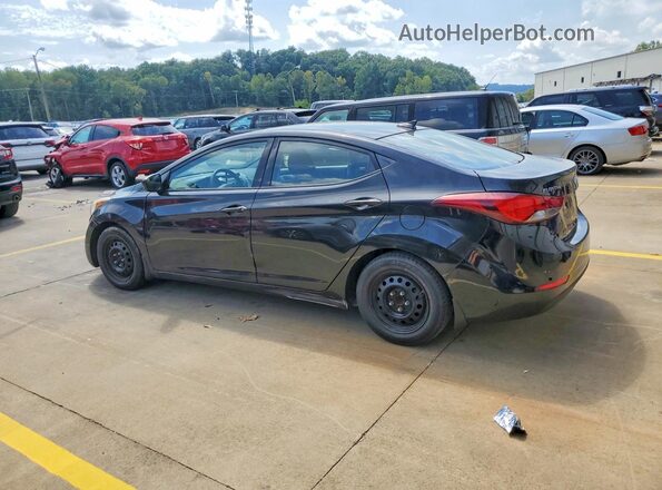 5NPDH4AE4GH793621 2016 HYUNDAI ELANTRA Black Հետևի ձախ