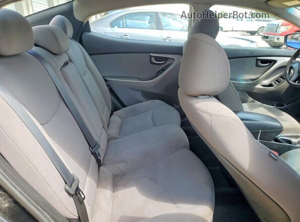 5NPDH4AE4GH793621 2016 HYUNDAI ELANTRA Black Հետևի նստատեղերի տեսք