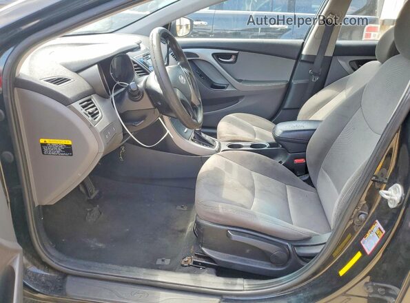 5NPDH4AE4GH793621 2016 HYUNDAI ELANTRA Black Սալոնի դիմացի տեսք