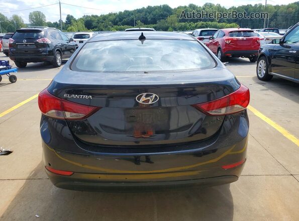 5NPDH4AE4GH793621 2016 HYUNDAI ELANTRA Black Հետևի տեսք