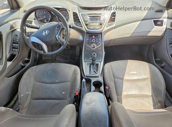 5NPDH4AE5GH666389 2016 HYUNDAI ELANTRA Silver Առջևի վահանակի տեսք