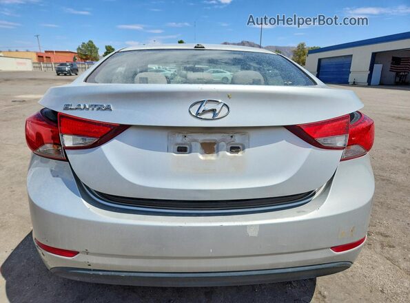 5NPDH4AE5GH666389 2016 HYUNDAI ELANTRA Silver Հետևի տեսք