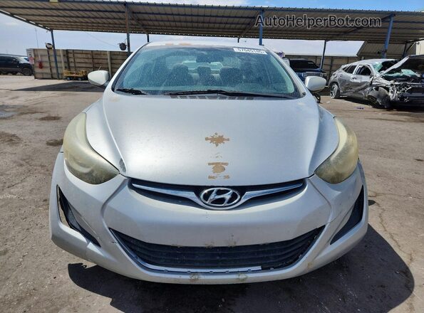 5NPDH4AE5GH666389 2016 HYUNDAI ELANTRA Silver Դիմացի տեսք