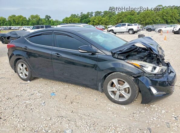 5NPDH4AE5GH669860 2016 HYUNDAI ELANTRA Black Przód prawy