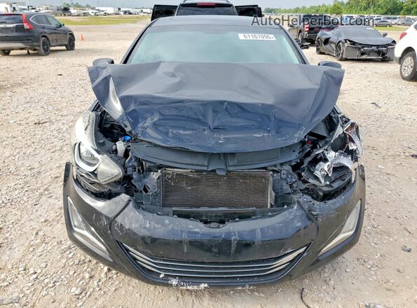 5NPDH4AE5GH669860 2016 HYUNDAI ELANTRA Black Widok z przodu