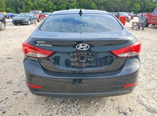 5NPDH4AE5GH669860 2016 HYUNDAI ELANTRA Black Widok z tyłu