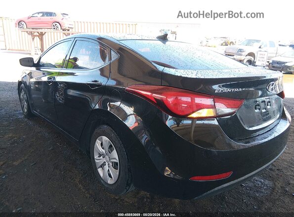 5NPDH4AE5GH698937 2016 HYUNDAI ELANTRA Black Задня ліва чверть