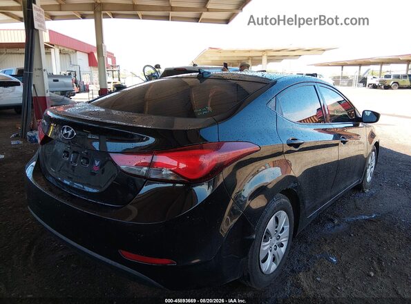 5NPDH4AE5GH698937 2016 HYUNDAI ELANTRA Black Задня права чверть