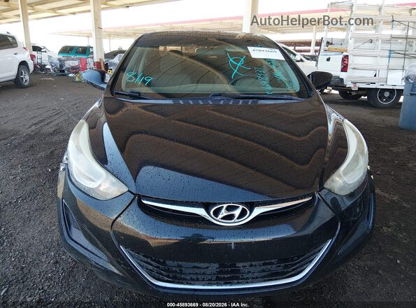 5NPDH4AE5GH698937 2016 HYUNDAI ELANTRA Black Вид спереду