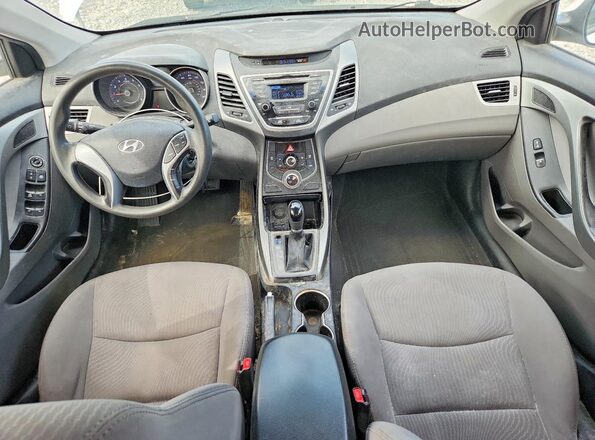 5NPDH4AE5GH727949 2016 HYUNDAI ELANTRA Белый Вид панели приборов
