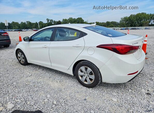 5NPDH4AE5GH727949 2016 HYUNDAI ELANTRA Белый Задняя левая четверть