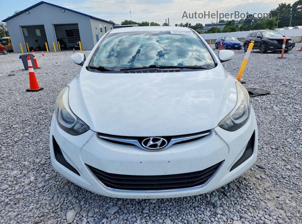 5NPDH4AE5GH727949 2016 HYUNDAI ELANTRA Белый Вид спереди