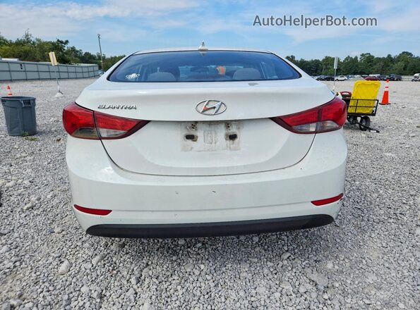 5NPDH4AE5GH727949 2016 HYUNDAI ELANTRA Белый Вид сзади