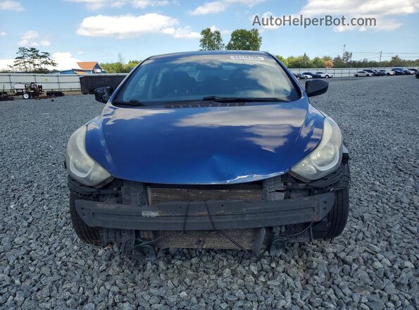5NPDH4AE6GH719777 2016 HYUNDAI ELANTRA Blue Widok z przodu