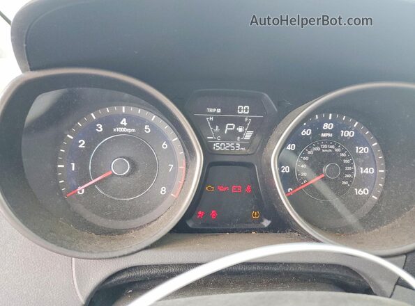 5NPDH4AE6GH719777 2016 HYUNDAI ELANTRA Blue Widok zestawu wskaźników