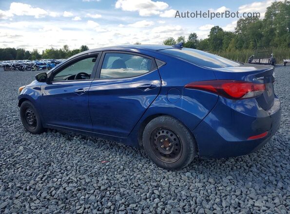 5NPDH4AE6GH719777 2016 HYUNDAI ELANTRA Blue Tył lewy