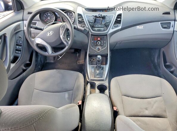 5NPDH4AE6GH719777 2016 HYUNDAI ELANTRA Blue Widok deski rozdzielczej