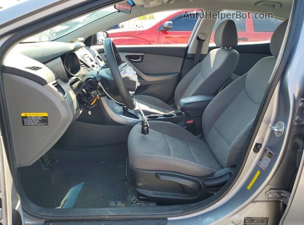 5NPDH4AE6GH770339 2016 HYUNDAI ELANTRA Silver Widok wnętrza z przodu