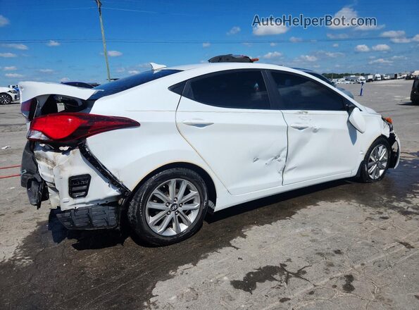 5NPDH4AE8GH693344 2016 HYUNDAI ELANTRA White Задня права чверть