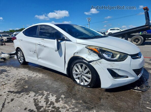 5NPDH4AE8GH693344 2016 HYUNDAI ELANTRA White Передня права чверть