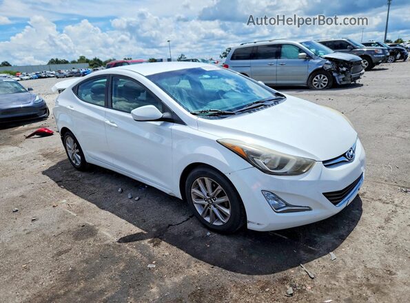 5NPDH4AE8GH755471 2016 HYUNDAI ELANTRA White Front right